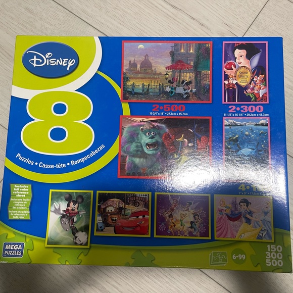 8 Disney puzzles. - Picture 1 of 2